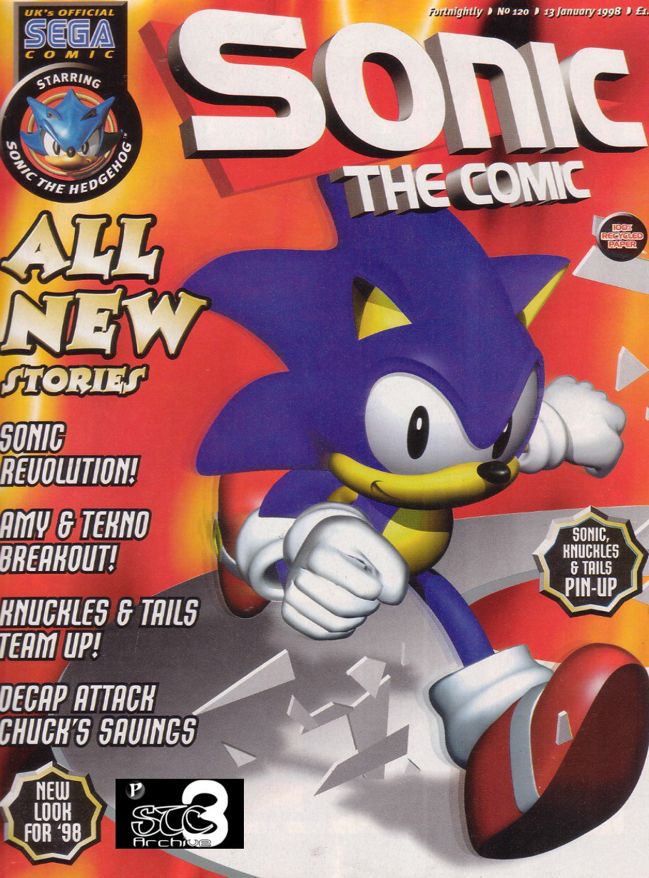Sonic - The Comic Issue No. 120 Cover Page